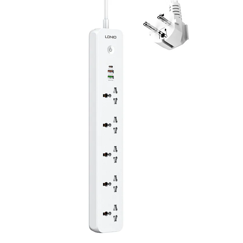 Picture of Universal jack panel USB perforated PD Quick-charge jack board US/EU/UK slot 53mm pitch 38W Maximum output 1*TYPE-C PD3.0/20W 1*USB-A/QC3.0/18W 1*USB-A/2.4A European standard